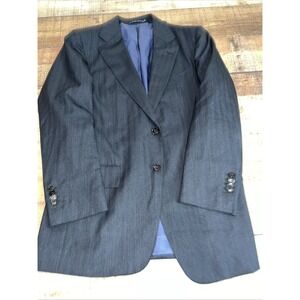 Mens Suit Supply Vitale B Canonico Pure Wool Blue Blazer Sz 52 (2100)